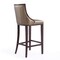 Manhattan Comfort Fifth Avenue Bar Stool in Bronze and Walnut, PK2 2-BS007-BZ - alternate 6